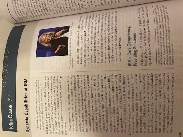 MiniCase 7: Dynamic Capabilities at IBM MiniCase