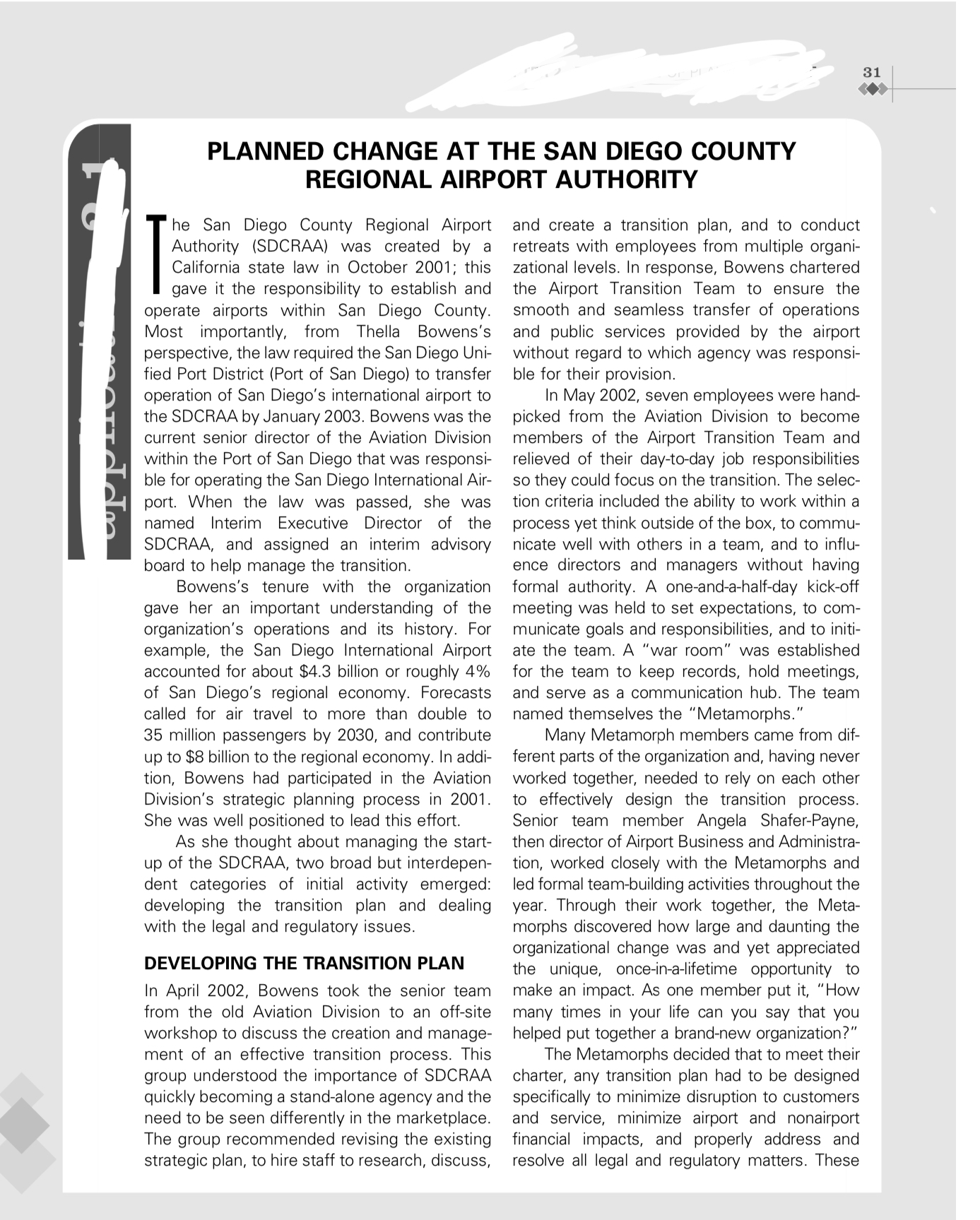 Assignment Question(s): Please refer to the case