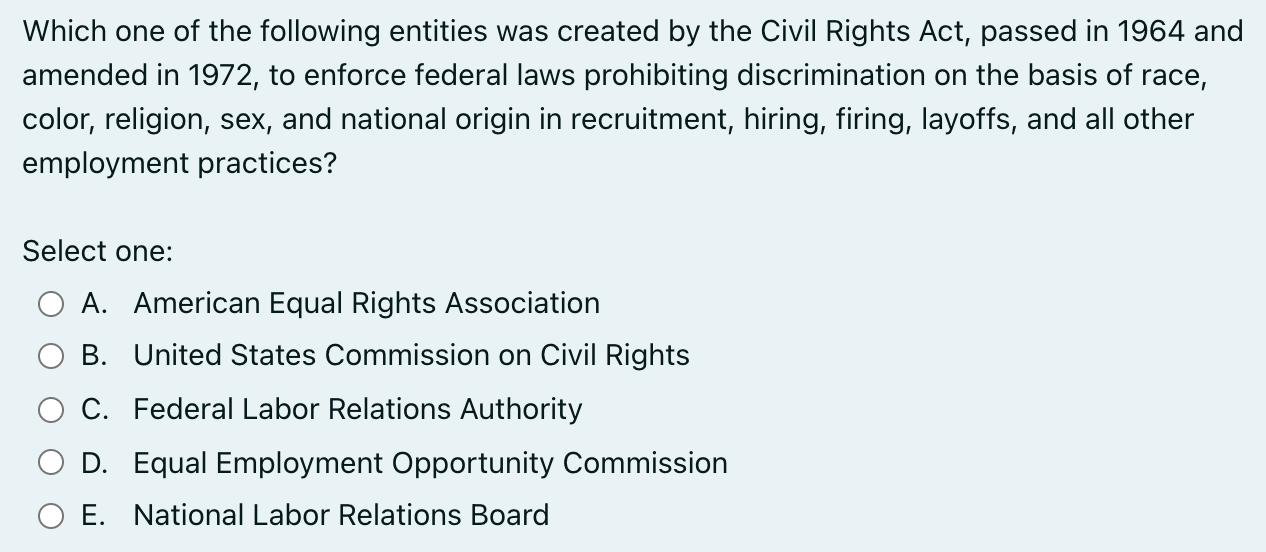 Which one of the following entities was created