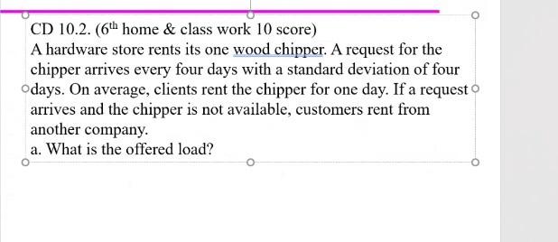 CD 10.2. (6th home & class work 10 score) A