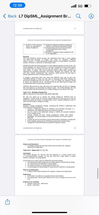 task 1 12:39 1I 5G < Back L7 DipSML_Assignment