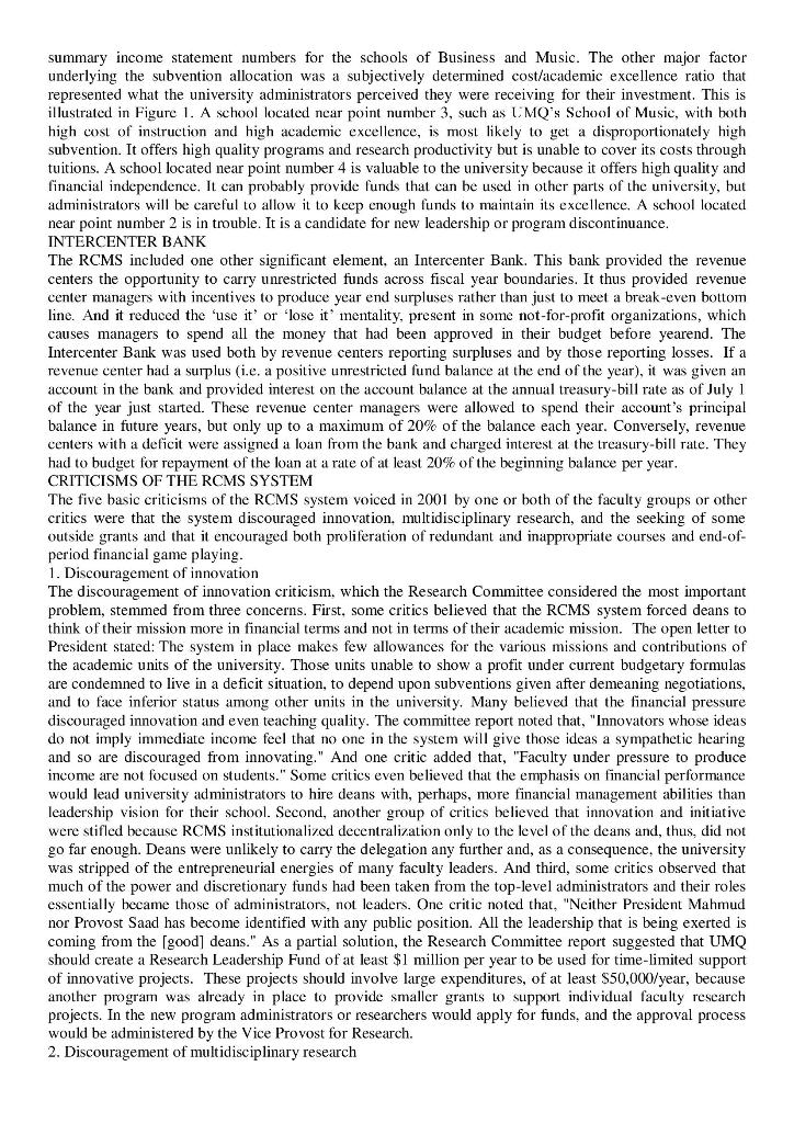 THE FINANCIAL MANAGEMENT SYSTEM PRIOR TO RCMS