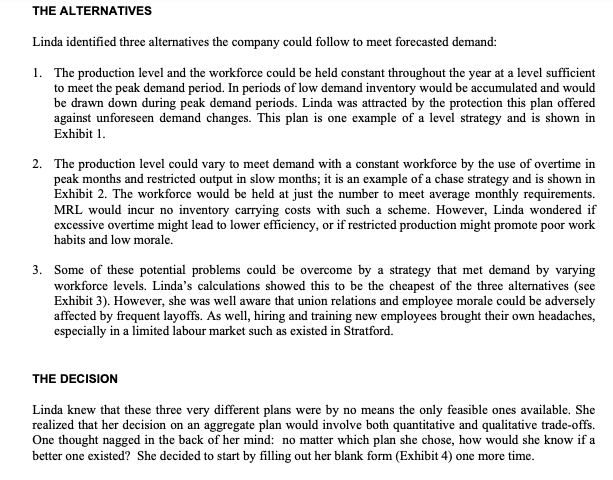 Formulate an LP for the production planning