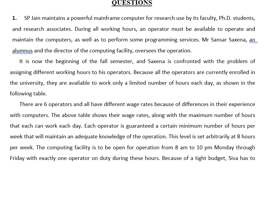 QUESTIONS 1. SP Jain maintains a powerful