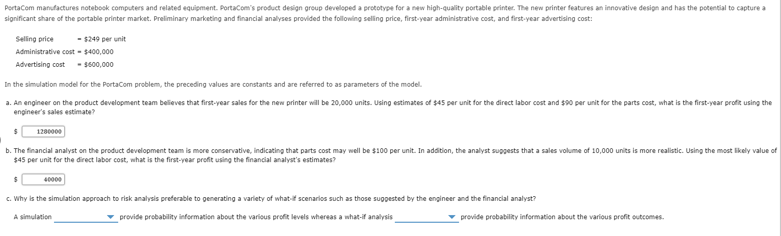 For C they are both asking ( will or will not)