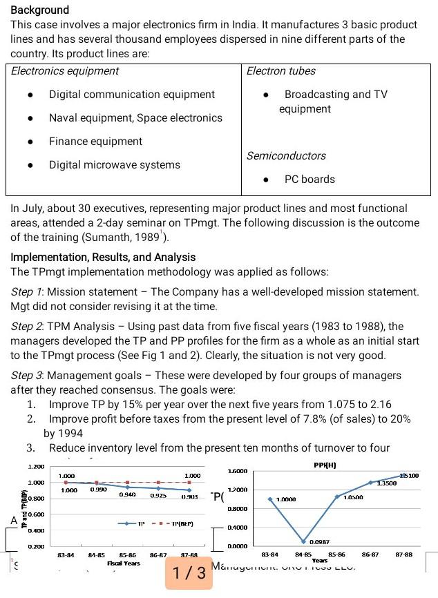1 2 3 Background This case involves a major