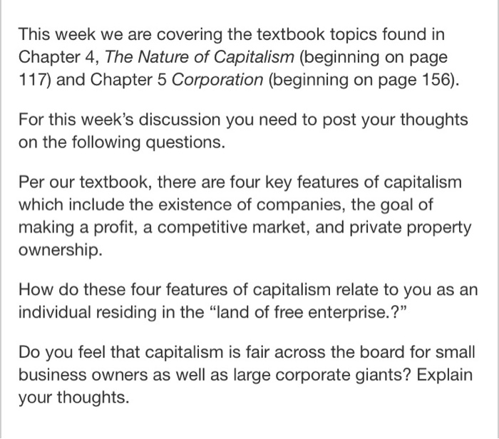 This week we are covering the textbook topics