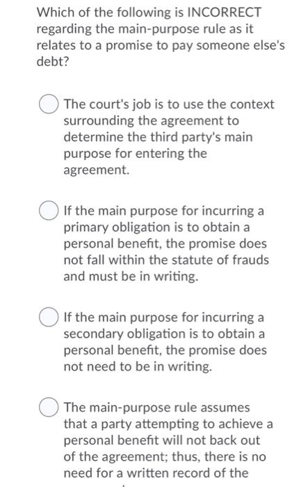 This is a business law question PLEASE I really