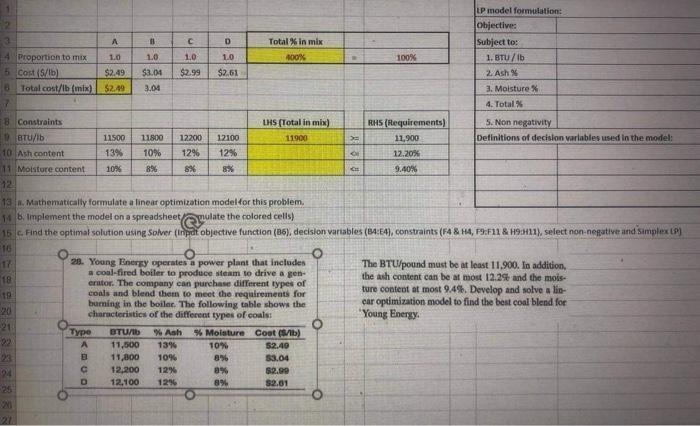 D 2 3 A 4 Proportion to mix 10 5. Cost (S/b]