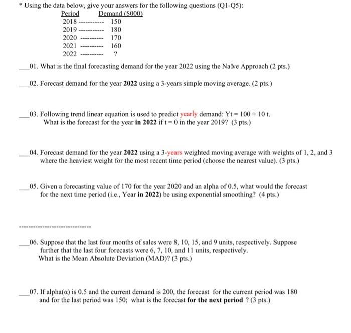 Hi Please show written work please ! 01. What is