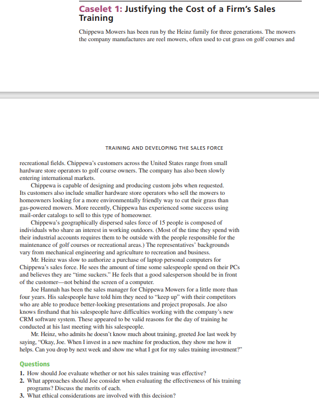 Please solve questions 1,2, and 3 of this case in