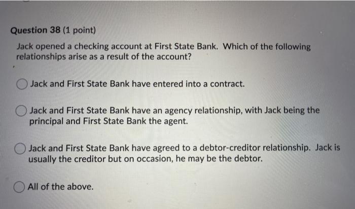 This is Business Law. Please answer all! Question