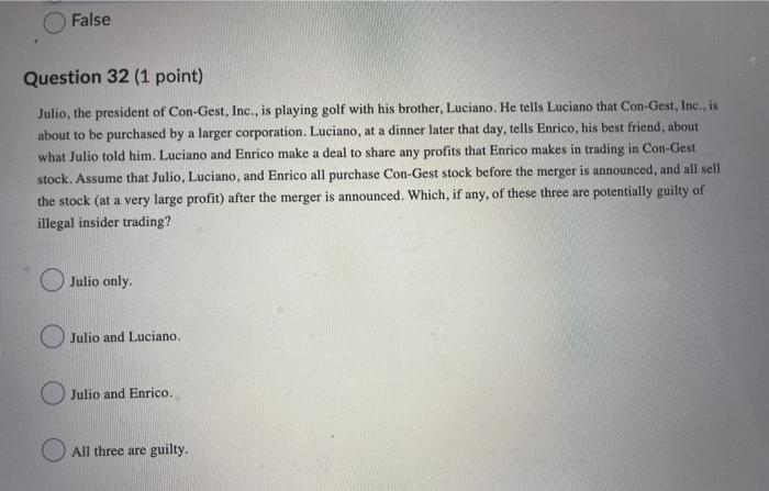 This is Business Law. Please answer all! Question