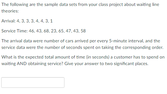 The following are the sample data sets from your