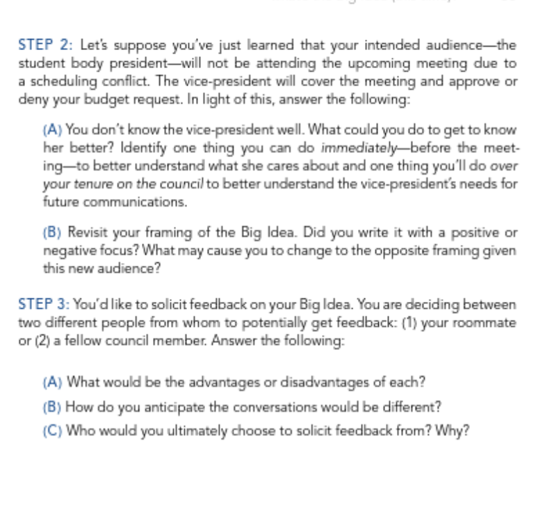 STEP 2: Let's suppose you've just learned that