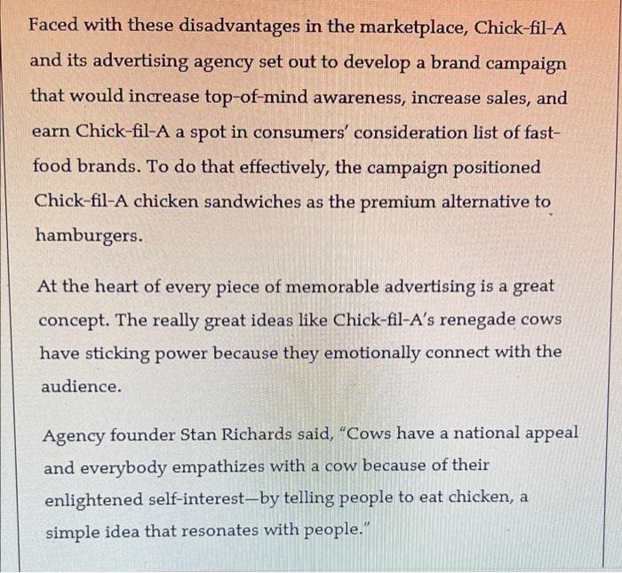 Review the Chick-fil-A case that opened and