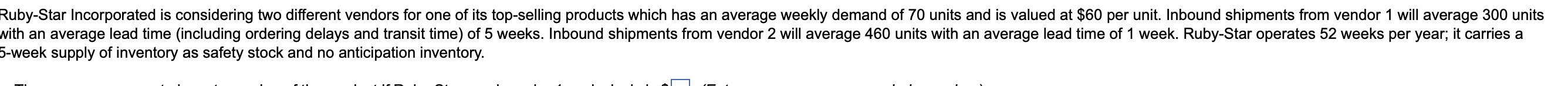 a. The average aggregate inventory value of the