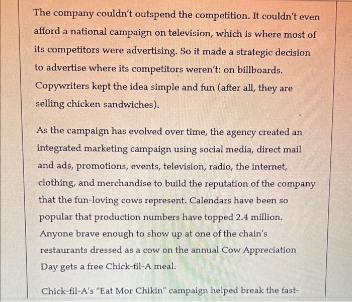 Review the Chick-fil-A case that opened and