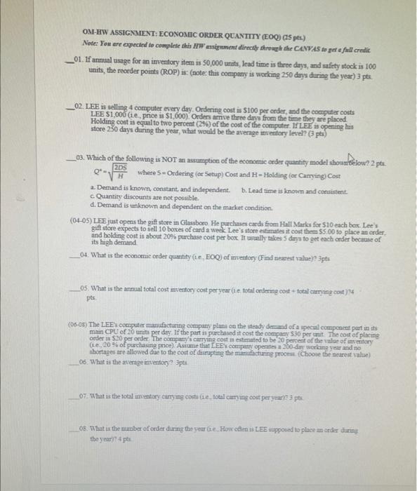 Answer all 8 questions and show work please !!