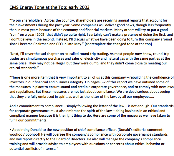 Read and Integrate the CMS Energy Case Study (The