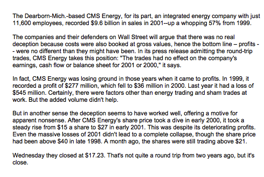 Read and Integrate the CMS Energy Case Study (The