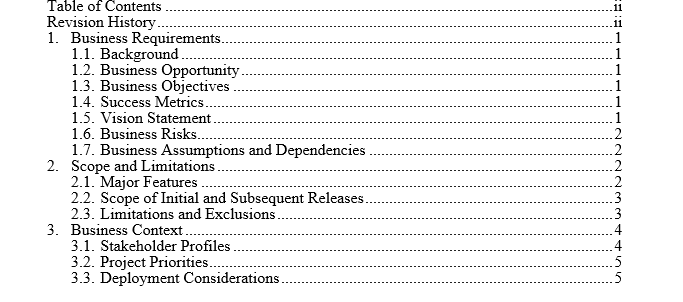 Make vision and scope document for hostel