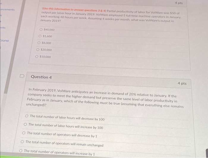 (Wie this imformation fo answer questions 3E 4)