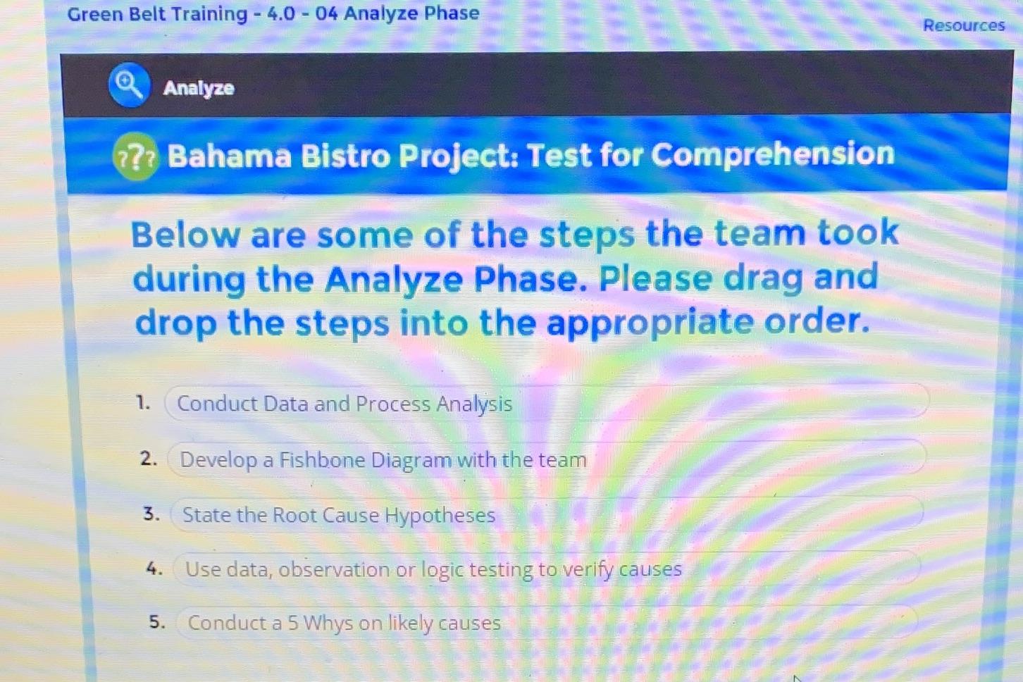Green Belt Training - 4.0 - 04 Analyze Phase