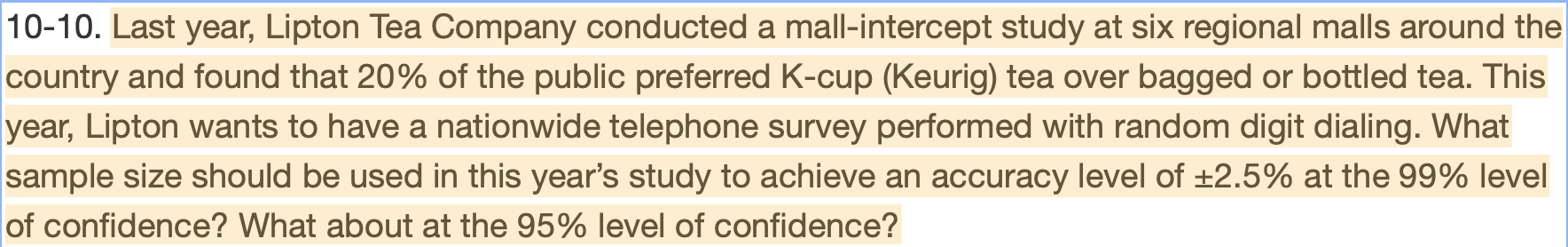 10-15. The following items pertain to determining