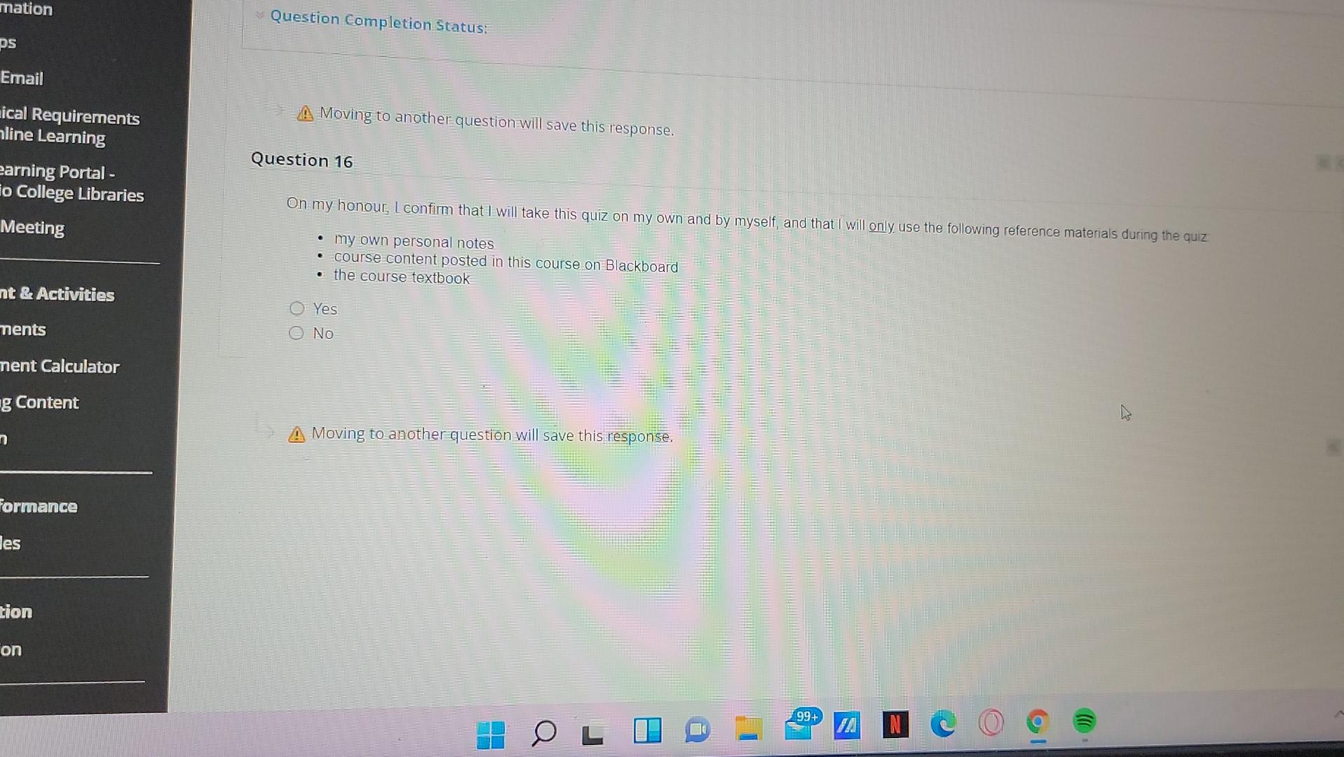 completion Status: Moving to another question