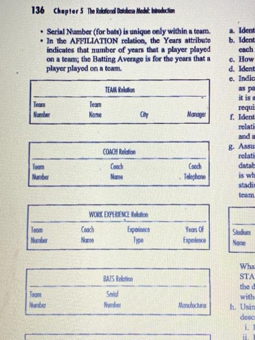 team, ributo olayed that a ongger a. Identify the