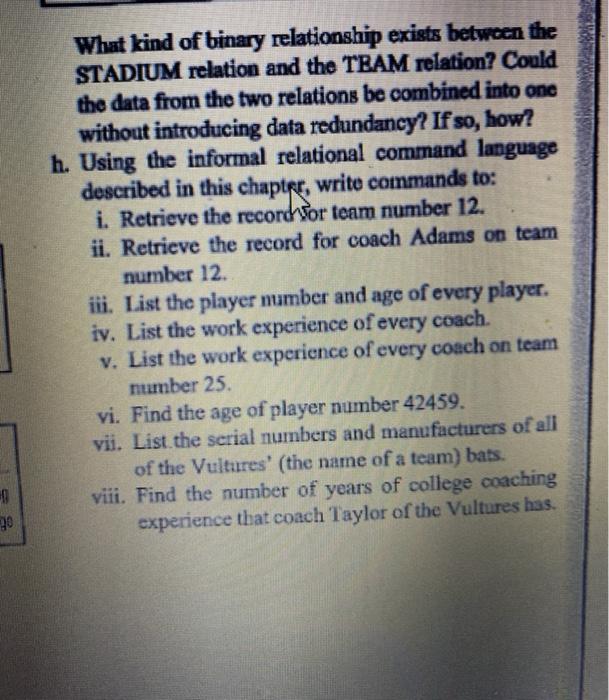 team, ributo olayed that a ongger a. Identify the