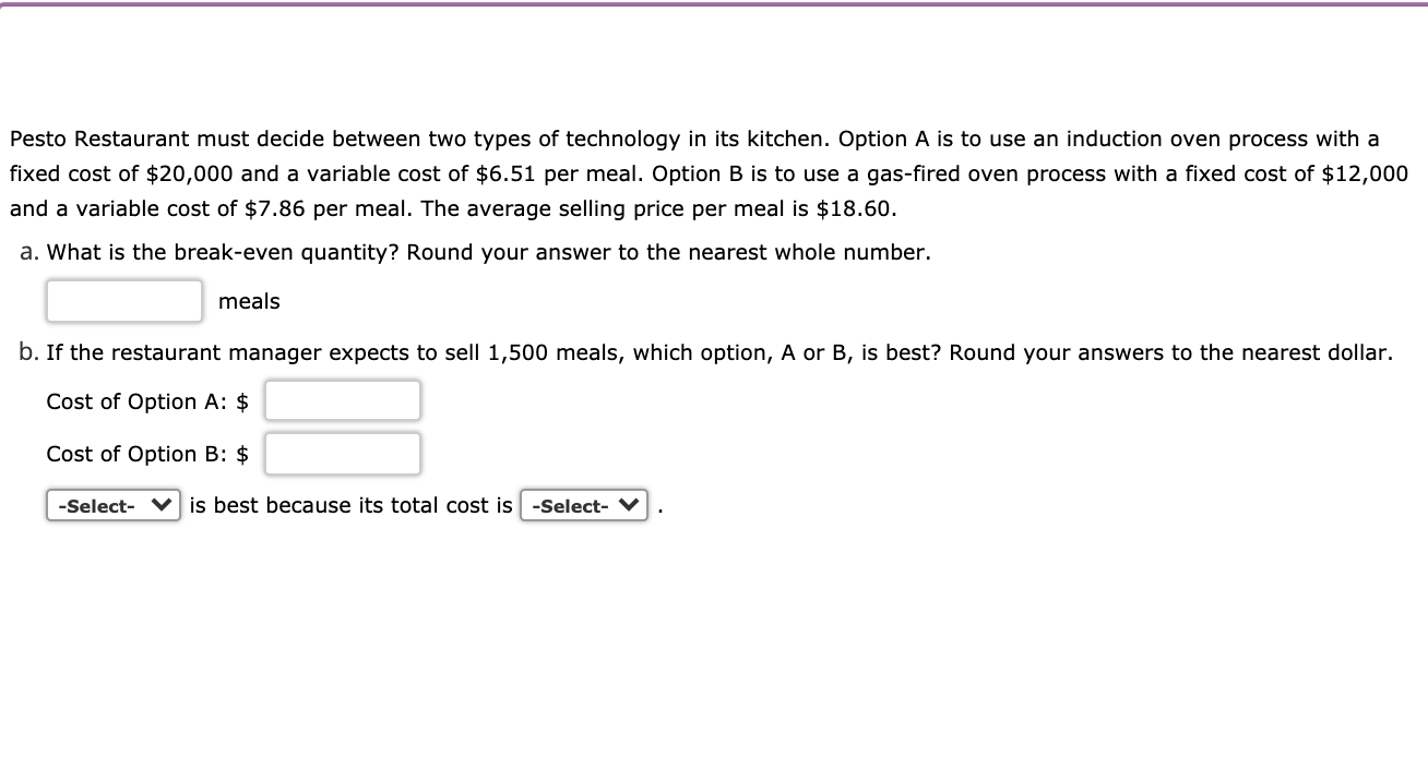 Please show all work and how to setup the