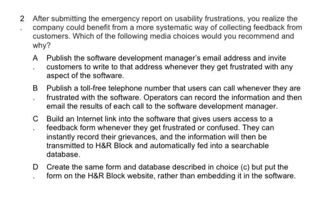 There are 2 questions Each need reasons for