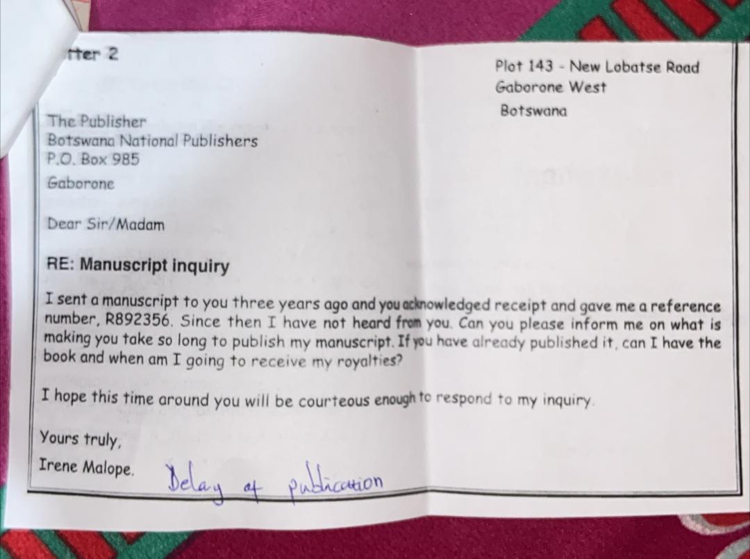 There was a delay in publication and the client