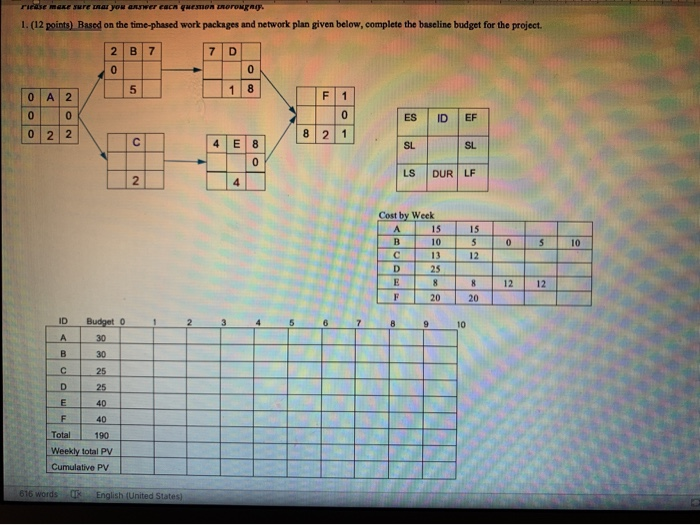 r a ur r u er caca queen . 1. (12 points) Based
