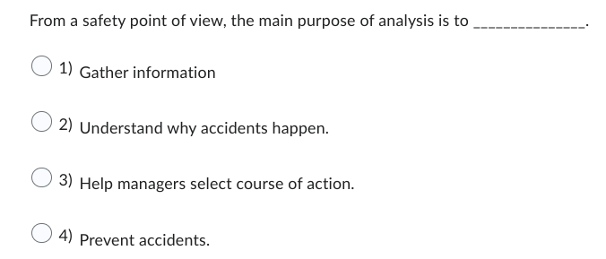 is a common form of analysis to prevent