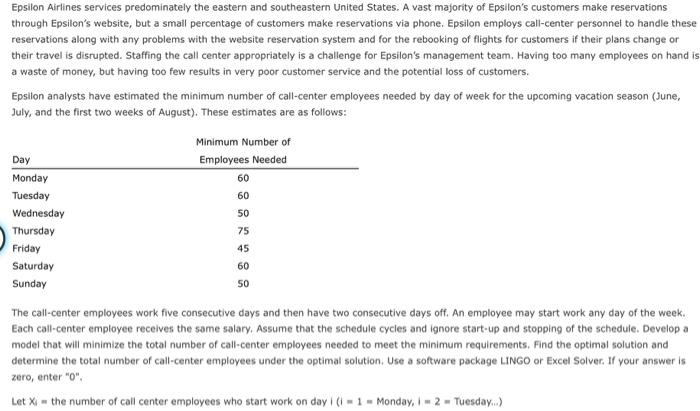 Epsilon Airlines services predominately the