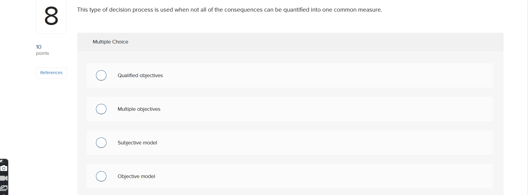 Please answer for below MCQ Many companies are