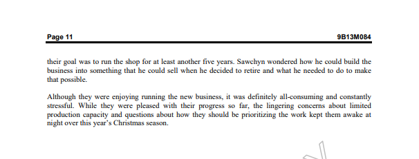 Sawchyn Guitars Case Study Questions: Who are the