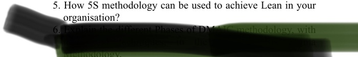 5. How 5S methodology can be used to achieve Lean
