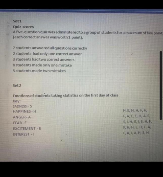 help set 1 &2 . please use the data in set 1&2,