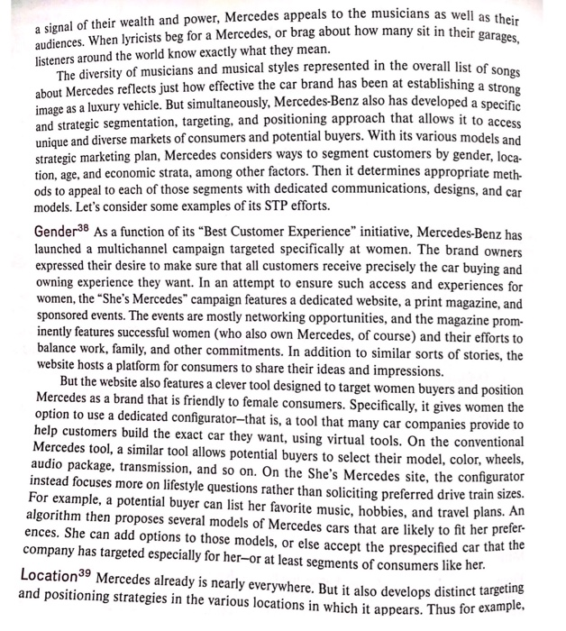 Questions 1. What are the main ways Mercedes-Benz