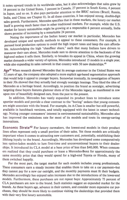 Questions 1. What are the main ways Mercedes-Benz