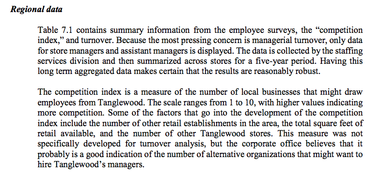 Review the information from the regional data and