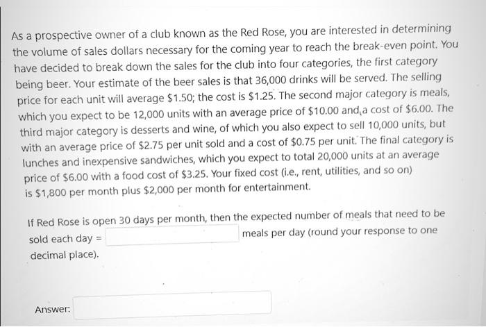 As a prospective owner of a club known as the Red