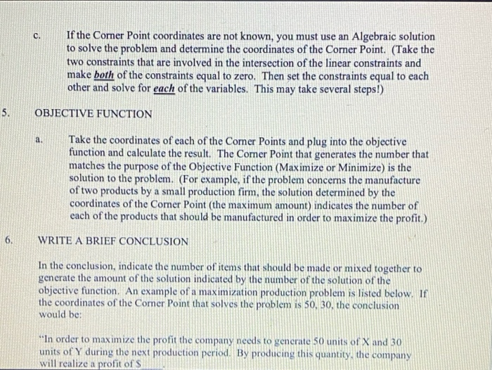 Use the steps provided to solve these Linear