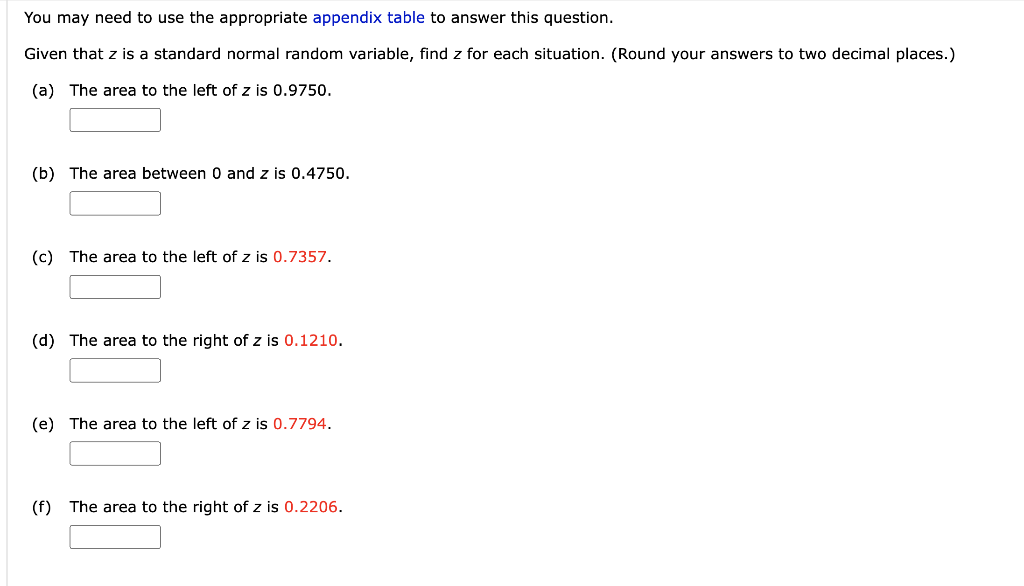 You may need to use the appropriate appendix