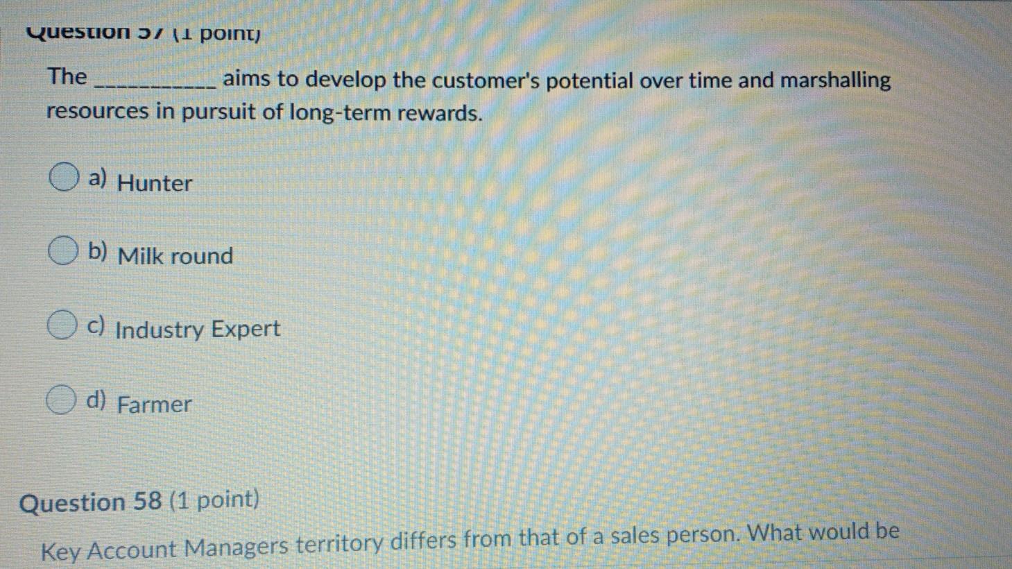 Question 2 (1 point) The aims to develop the