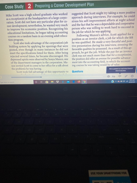 Case Study 2 Preparing a Career Development Plan